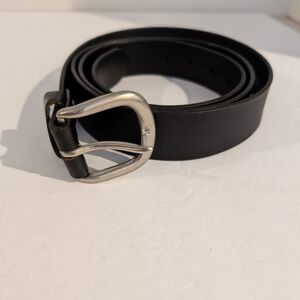 Men's Black Leather Belt Size 56